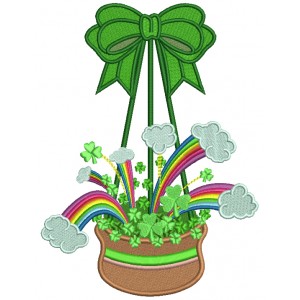 Lucky Bag St. Patrick's Day Filled Machine Embroidery Design Digitized Pattern